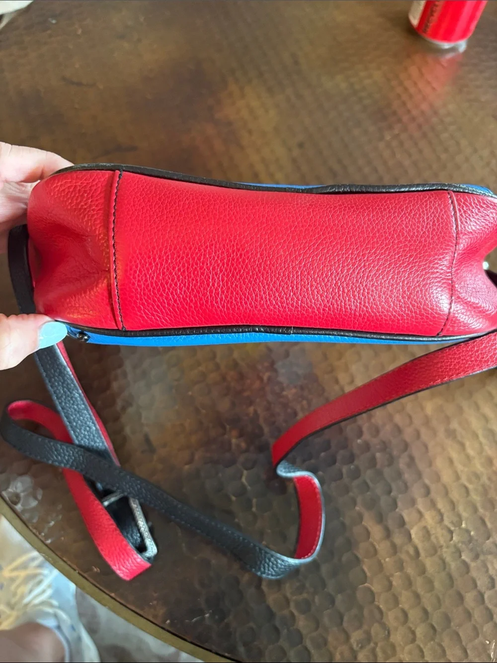 Brighton Cassie Camera Bag Pebbled Leather Multicolor Shoulder Bag H3678M